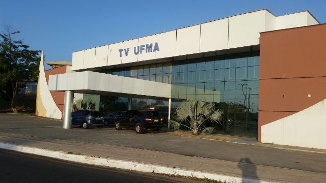 Fachada da TV UFMA, que realiza uma pesquisa de opinião com estudantes, técnicos administrativos, professores e a sociedade em geral para construir, coletivamente, o telejornal da emissora
