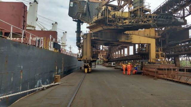 Navio com carga de cobre e cobre destinada à Vale não pôde ser descarregada por causa da paralisação