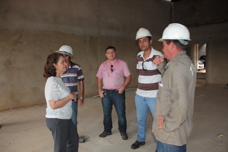 Reitora da UFMA acompanhou andamento das obras de construção do novo campus