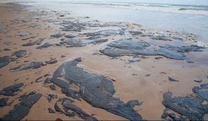 Resultado de imagem para óleo que atingiu o litoral maranhense