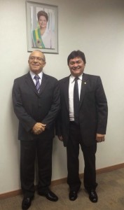 Deputado Léo Cunho e o ministro Eliseu Padilha (Foto: Arquivo)