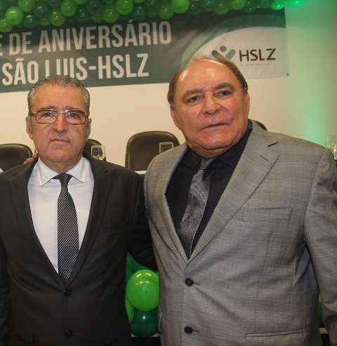 FOTO – DIVULGAÇÃO: O Diretor Geral do HSLZ Plínio Valério Tuzzolo e o Pres. do Grupo Mercúrio Paulo Braid Ribeiro, que comandam a solenidade de aniversário de 8 anos do Hospital dos Servidores nessa quinta – feira (05.12).