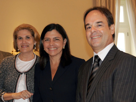 Virgínia Dualibe, a Gov. Roseana Sarney e o atual presidente da ABMI, Henrique Fuhro Souto, que veio a São Luís passar o cargo para a nova eleita.