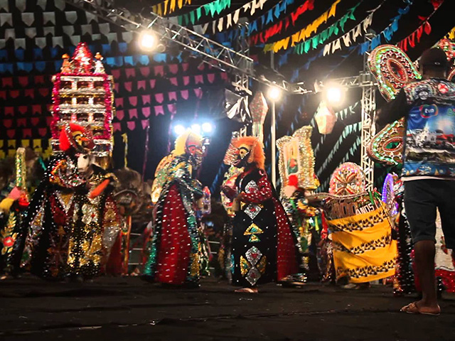 Boi de Santa Fé: uma das atrações dos Vivas. Foto: Divulgação.